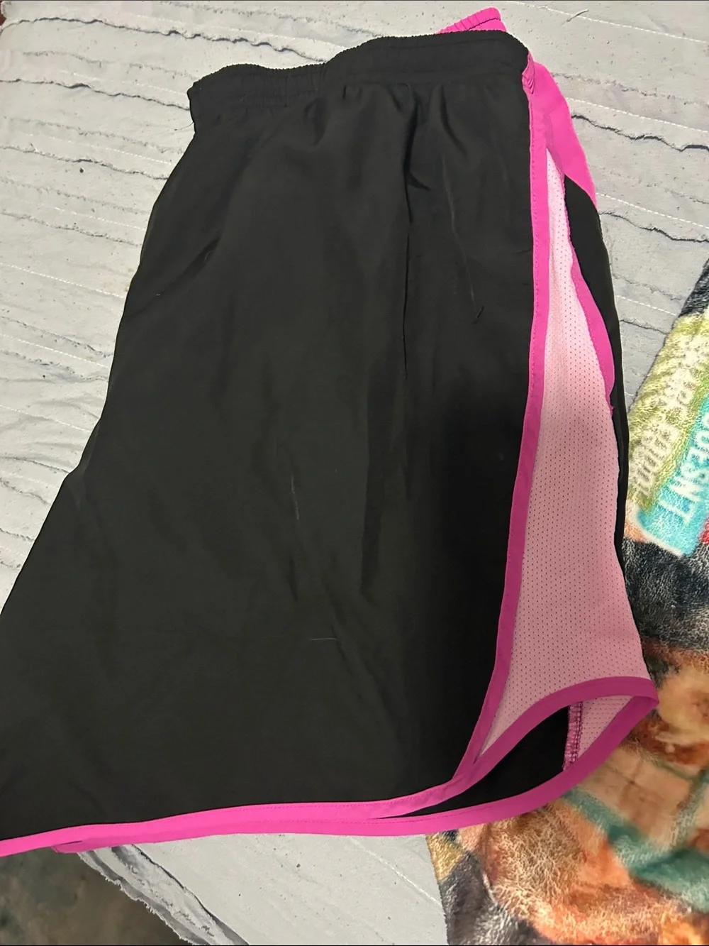 Nike Black Dri-FIT Top with Pink Detail